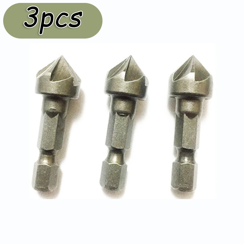 

1/3 шт. Экстрактор винтов с зенковкой и сверлом с шестью лезвиями, металлический сердечник, заменяет сверло, бытовые гаджеты первой необходимости работают эффективно 3PC Black silver