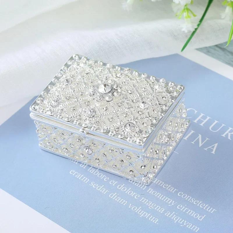 Mini Schatztruhe Schmuckkästchen Retro Süßigkeiten Halskette Ohrring Perle Schmuckkästchen Klein Hochzeitsdeko Gastgeschenk