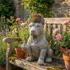Ghiveci Bulldog Plantator Decorativ Creativ cu Design Unic și Atitudine Ochi-Prinzător Decor Grădină Plantator Plantă Interior Exterior Ghivece Flori Noutate
