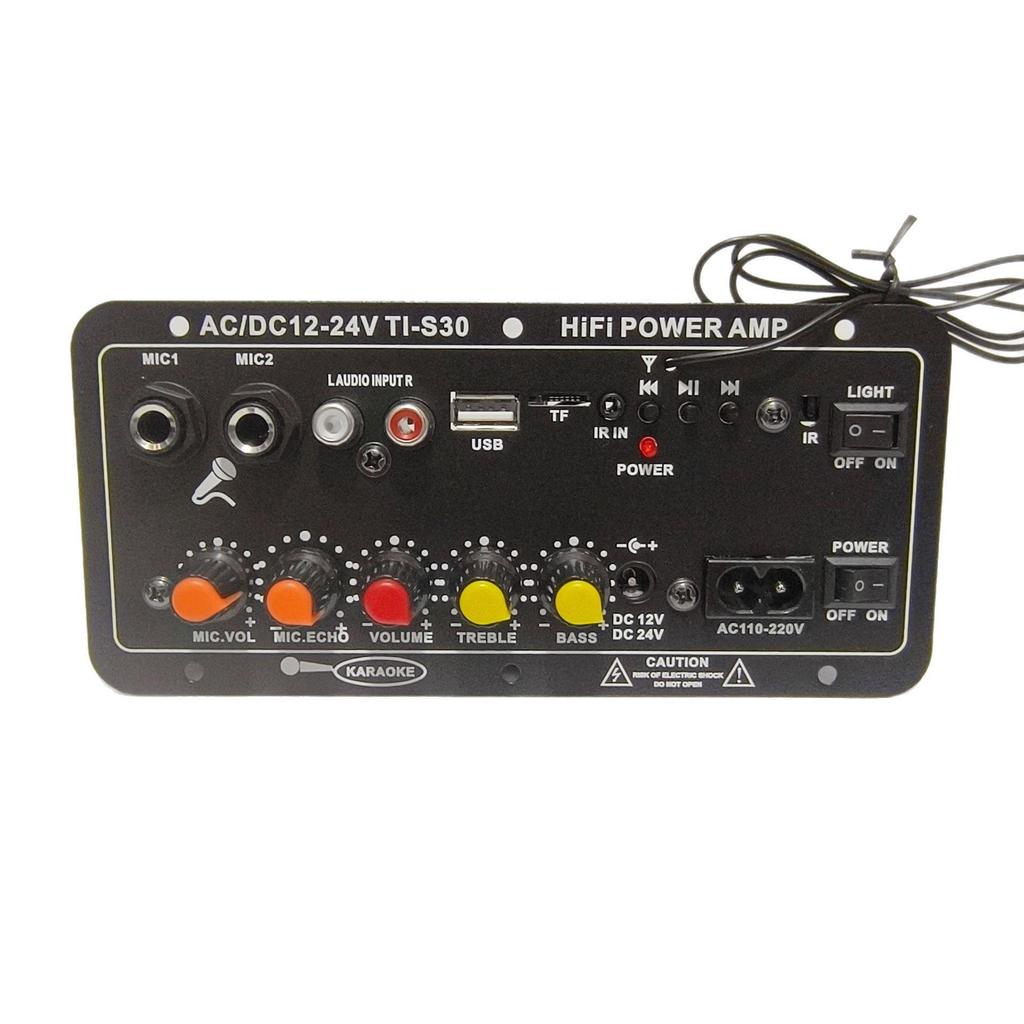 Bluetooth Car Amplifier Board with Reverb & Mic Connectivity