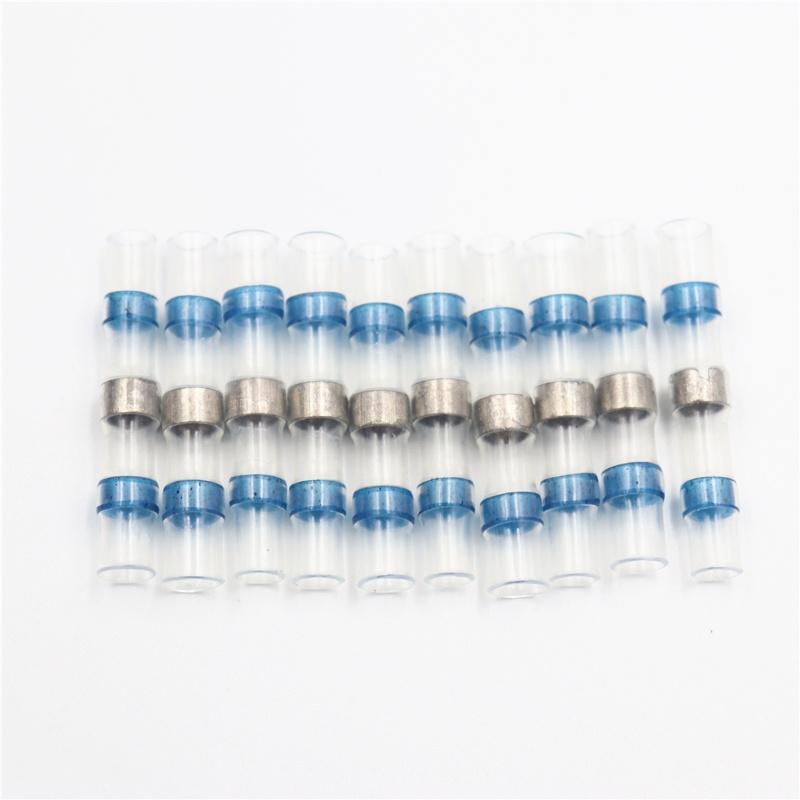 100pcs Waterproof Solder Ring Heat Shrinkable Tube Wire Wiring Waterproof Insulation Heat Shrink  Sleeve Cable Connector