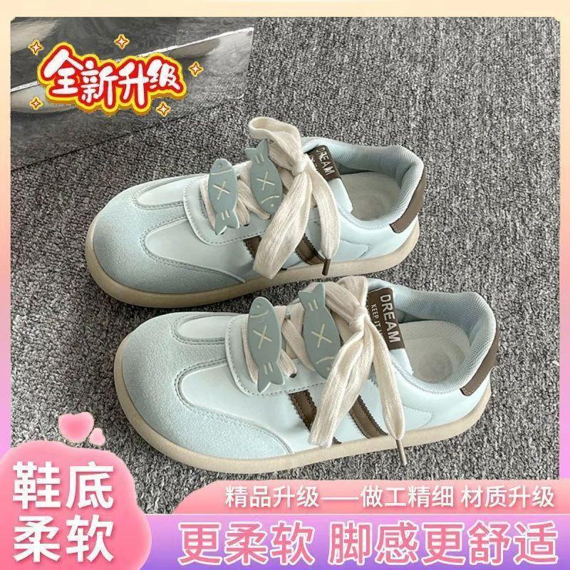 

Школьный сезон новая маленькая рыба мода повседневные кеды нишевые универсальные маленькие белые кеды супермягкие 40