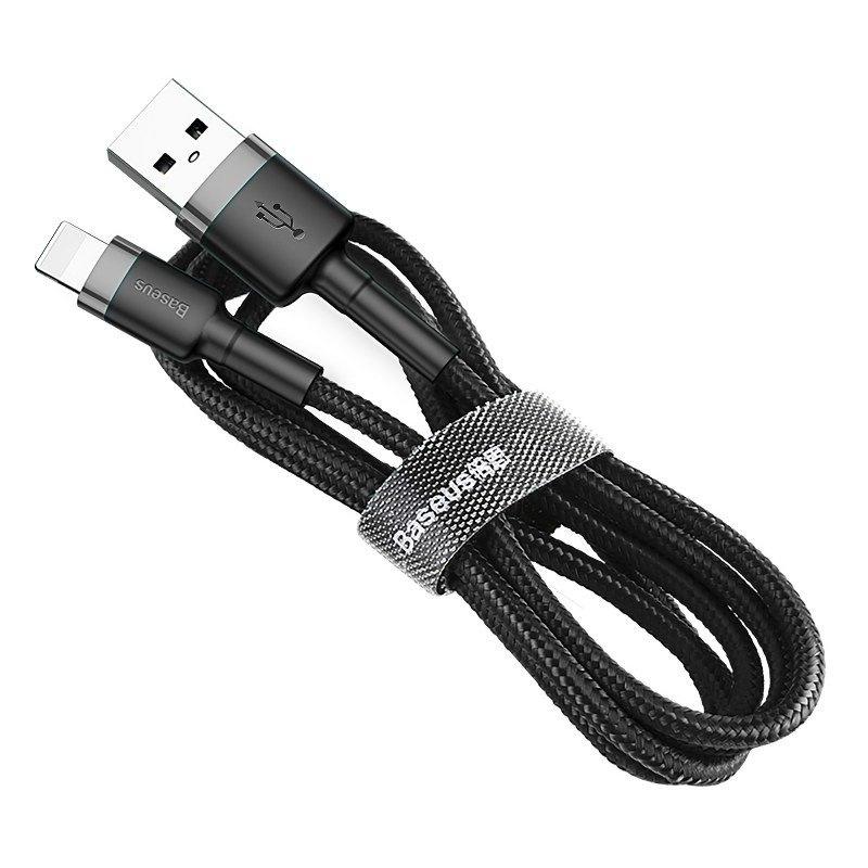 Kabel Lightning Usb Baseus Cafule 2A 3M (Szaro-Czarny)