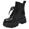 Thick-soled soft-soled heightening Martin boots New velvet warm cotton boots Skinny non-slip snow short boots