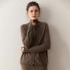Lekasha Women's Cashmere Cardigan: Autumn/Winter 2026 Collection - Fashionable Thickened Sweater.
