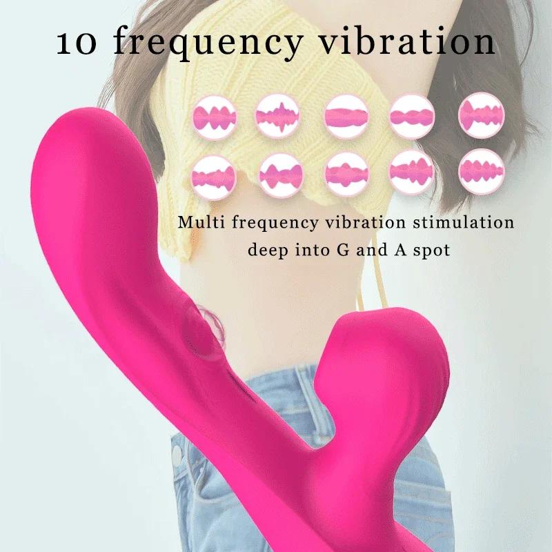 Powerful Sucking Rabbit Vibrator Clit Stimulator Vacuum G-Spot Vagina Massager Female Masturbator Toy