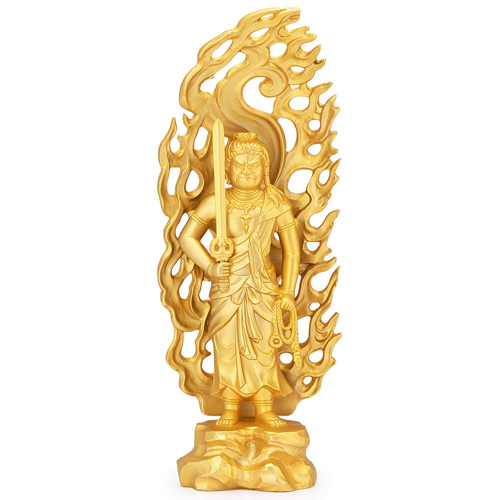 

Buddhist altar shop Takita Shoten Buddha statue Fudo Myoo in the year of the Alloy gold plated x width by Hideun Twelve zodiac guardian statues to