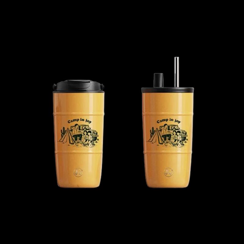 FUGURNG BESTJOY FU+ Modern Series Oil Barrel Style Insulated Mug 370ml