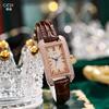 Women'S Fashion Small Square Disc Full Of Diamonds Niche Belt Gypsy Quartz Waterproof Watch