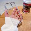 Kompatibel mit iPhone 15 Pro Max Klare Acrylhülle mit galvanisierten Knöpfen