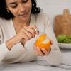 Stainless Orange Peeler, Opener Cutter for Easy Peeling, Finger Design for Oranges Lemons and