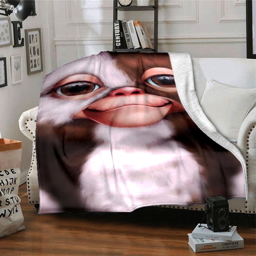 1pc Gremlin1 Blanket, Gift, for Men and Women, Soft Blanket, Good for Sofa Bed Couch Travel, Lightweight Flannel Blanket