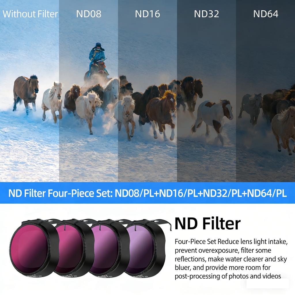 Para DJI NEO 2 Kit de Filtros de Lente ND8 ND16 ND32 ND64 CPL UV Filtros ND Leve Filtro de Câmera Para Acessórios de Drone DJI NEO 2
