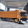 Modellino Giocattolo Camion Ribaltabile Esteso Scala 1/50 Metallo Pressofuso Porte Apribili Suono Luci Veicolo a Retrazione Modelli Ornamenti Regali per Bambini