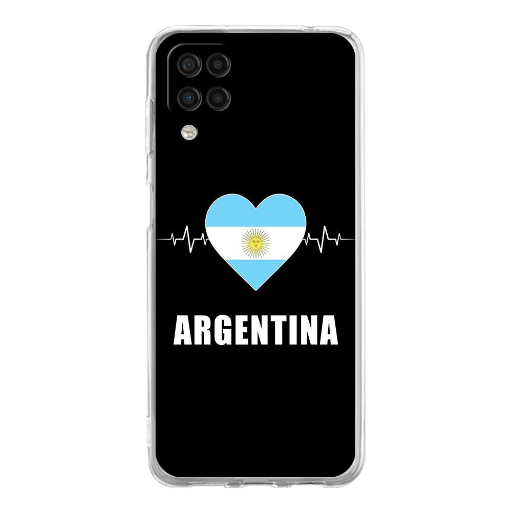 Argentina Vlajka Fotbal 10 Pouzdro na telefon Pro Samsung Galaxy A51 A71 A21S A12 A11 A31 A41 A03S A13 A33 A73 A53 A52 A32 5G Průhledný kryt