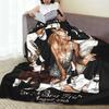 Sabrina Caprenter Plush Blanket Boys  Flannel Bedding Throws For Couch Chair Sofa Bed Warm Soft Customized Quality Bedspread
