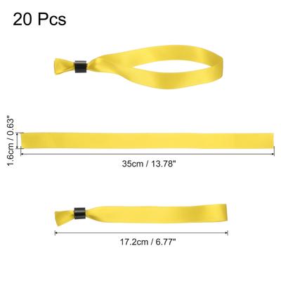 20 Stück Armbänder Stoff Event-Armbänder VIP-Armband für Veranstaltungen Einweg-Armbänder Veranstaltungen Farbige Armbänder Konzert Party
