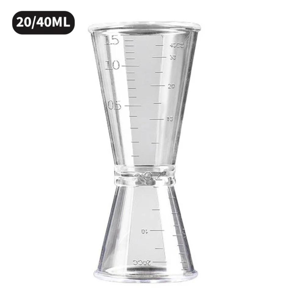 

Transparent Ounce Measuring Cup with Scale Cocktail Jigger Resin Cocktail Measure Cup Bartender L