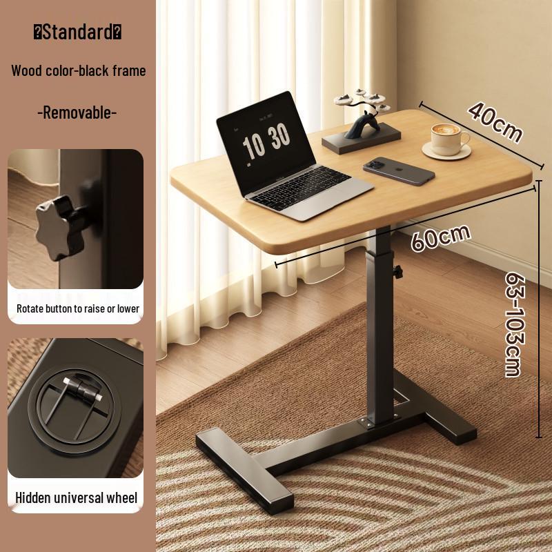 Adjustable Bedside Table: Versatile Folding Desk for Home, Bedroom, and Living Room