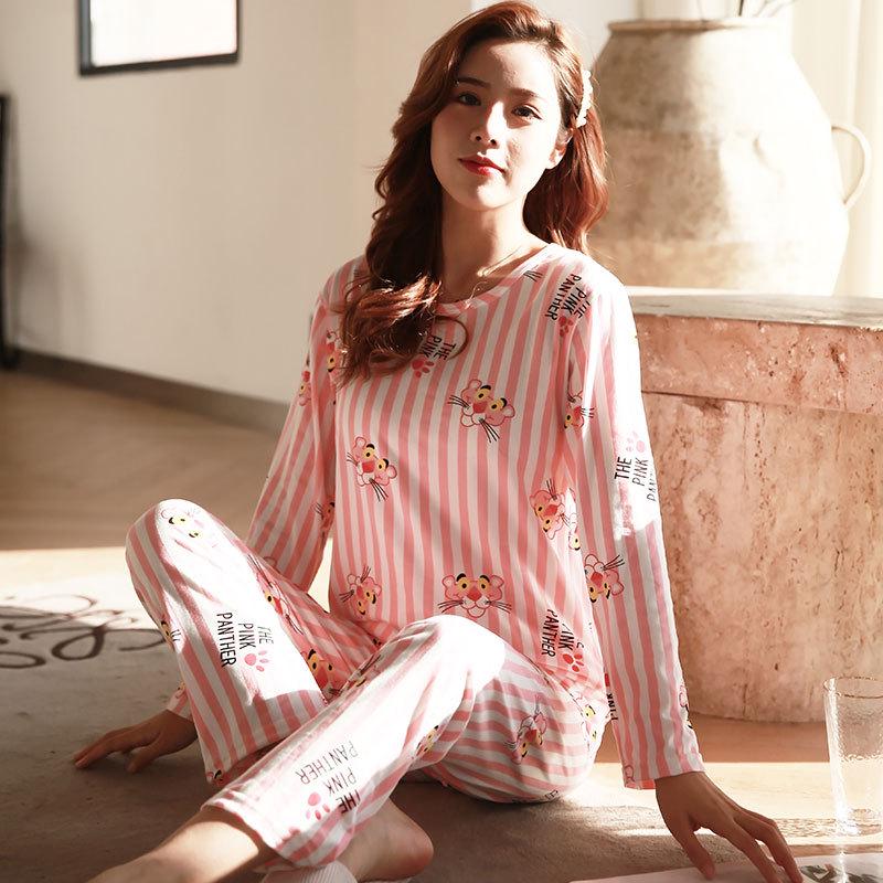 Women's Autumn/Winter Pajama Set: Cute, Girlish Long-Sleeve, Loose, Casual Homewear