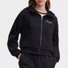 Fila Original Fashion Casual Full Zip Hoodie Sweatshirt Women Outerwear Black F51W449501F-BK