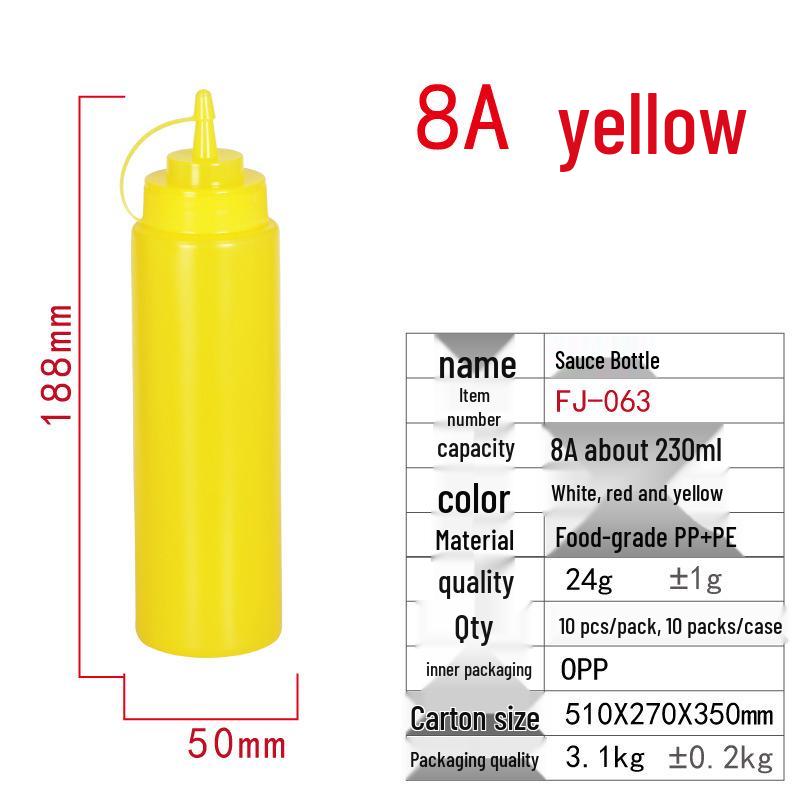 Available: Multi-use Sauce Squeezing Bottle with Pointed Spout for Ketchup, Salad Dressing, and More.