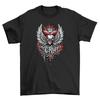 'Gothic_46 Skull Wings'' Tee - Dark and Edgy! Unisex Design, Funny T-shirt for Go