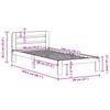 Solid Wood Bed without Mattress 90x200 cm Pine Wood