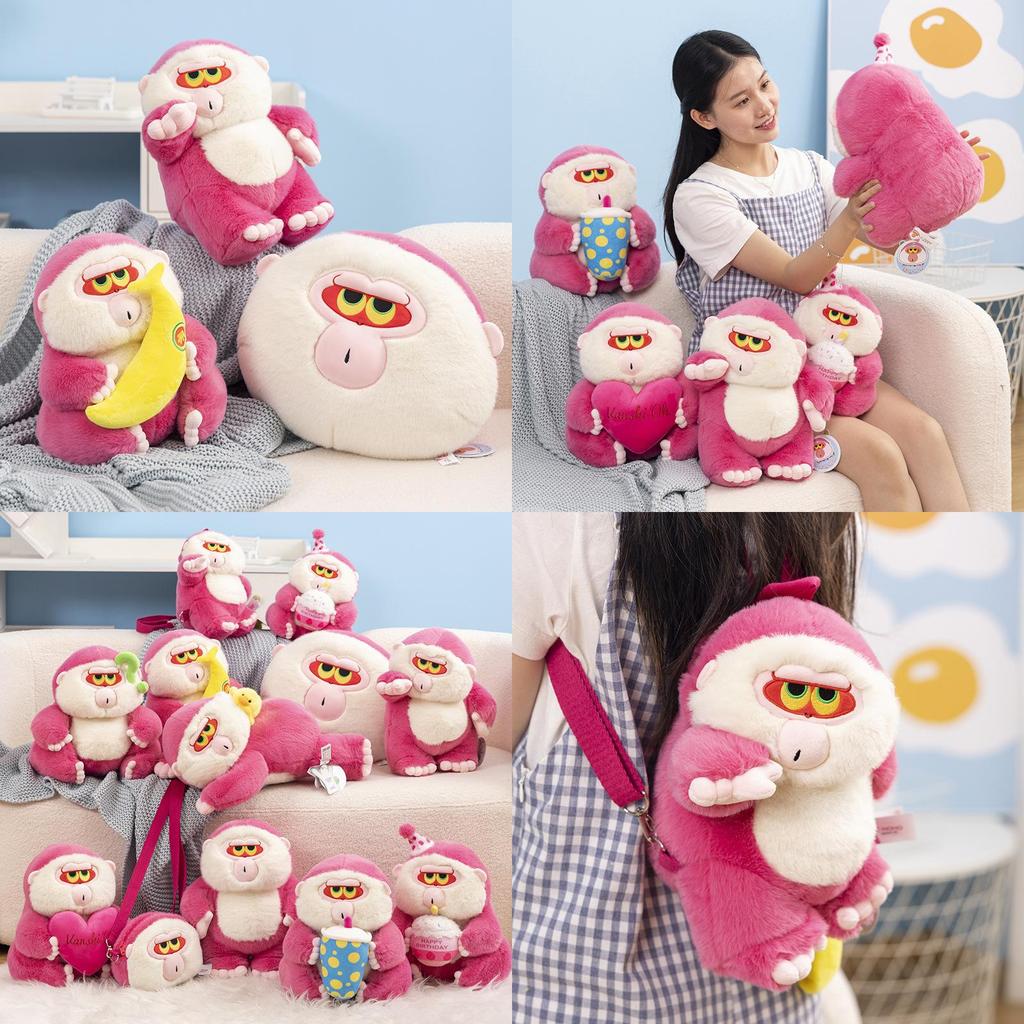 Adorable Soft Plush Monkey Doll With Various Cute Designs Available In Multiple Sizes