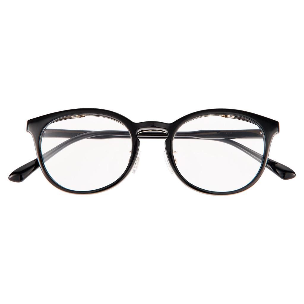 Meigan Reading and Blue Light Aspheric with Boston Flip-Up Glasses, Stylish, Lightweight, Men's Women's, Blocking, Lenses, Case, Style, Black, +3.50