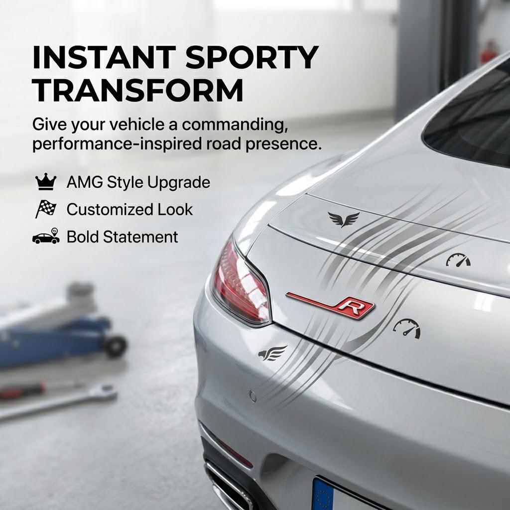For Mercedes Benz AMG GT GTS GT43S GT63S A45 A45S W176 CLA45 CLA45S C117 C63S W205 E63 E53 W212 GLA45 GLC63 GLE63 S R C Badge PG1