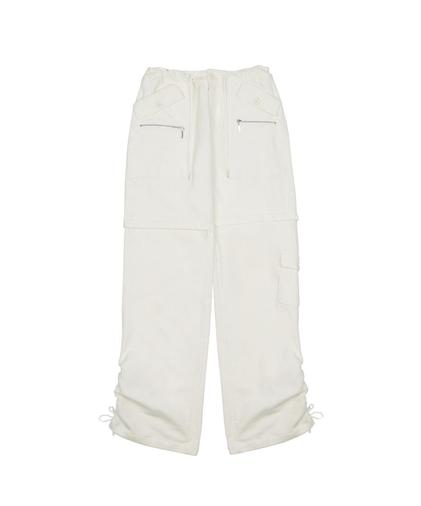 LARTIGENT L6 Corduroy Pocket Pants(Ivory)