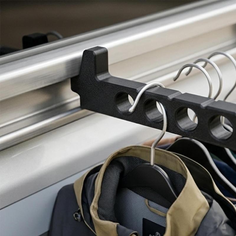 Portable Clothes Drying Rack Space Saving Multifunctional Laundry Storage Hanger for RV Caravan Camper Van Home Bathroom