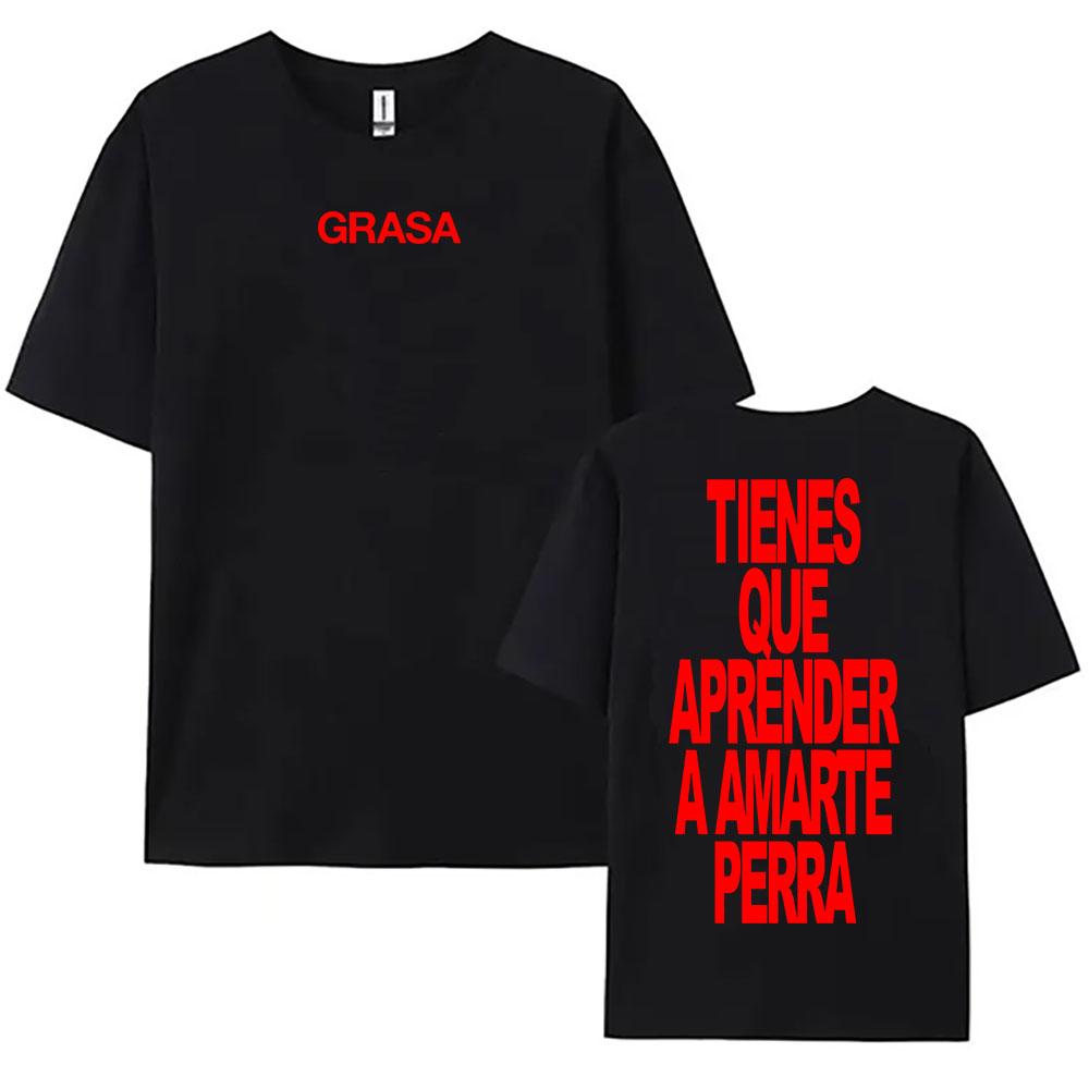 TIENES QUE APRENDER A AMARTE Tshirts SI TE DUELE CURITA Print T-shirt Nathy Peluso Singer Graphic T Shirt Cotton Tees