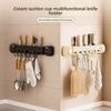 Kitchen Suction Cup Multi-Functional Wall-Mounted Kitchenware Storage Rack