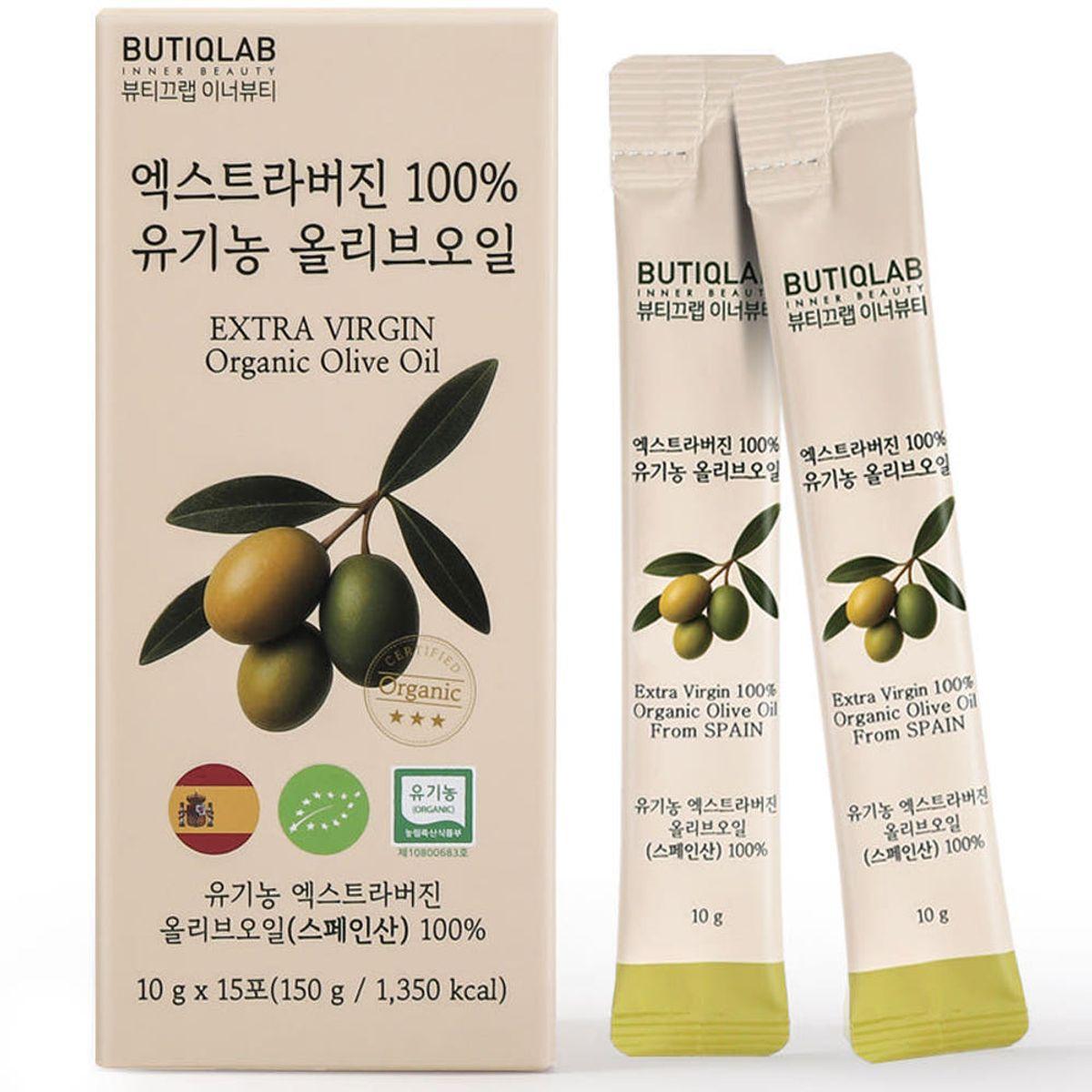 Beautique Lab Inner Beauty Spain 100% Organic Extra Virgin Olive Oil Stick 10g x 15 Packets