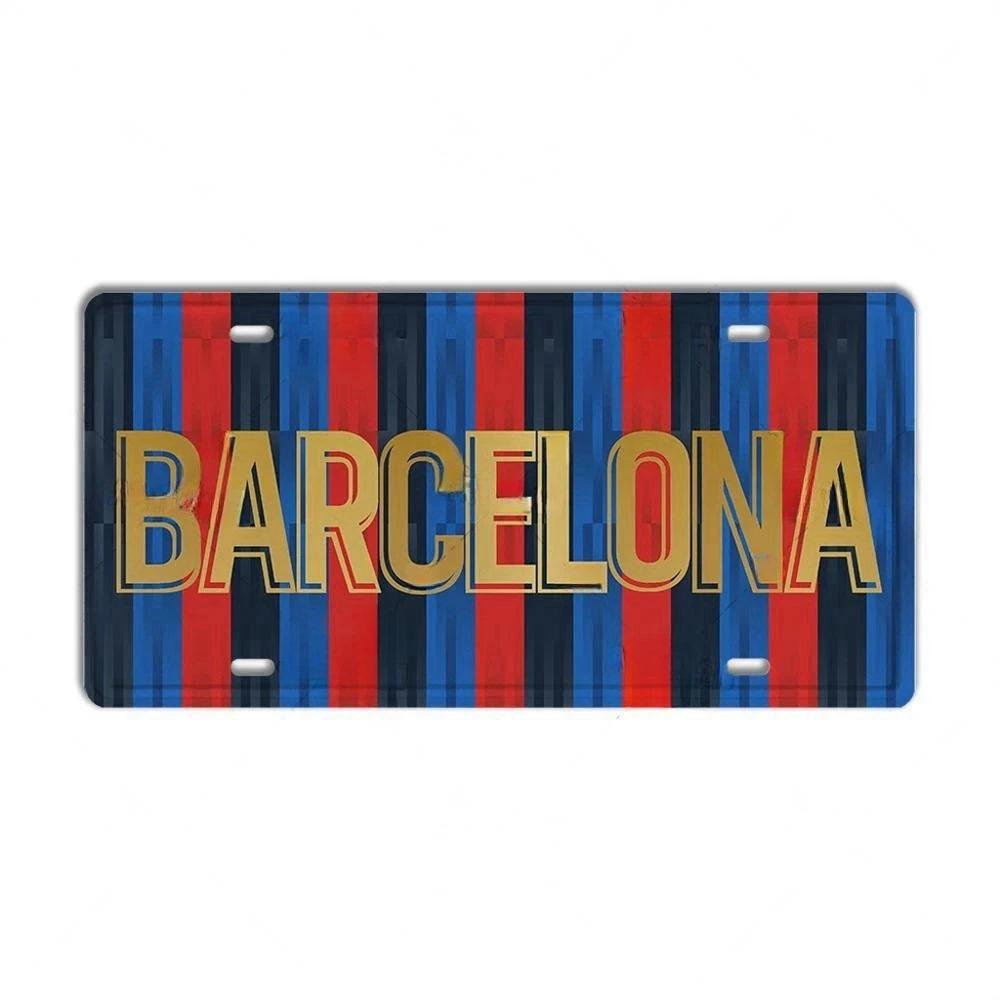 DORA Tin Sign Vintage Ctiy Aluminum Plate Barcelona MILAN Madrid Country Metal Plaque LIverpool Manchester Tottenham Decortaive Car Sign Wall