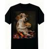 Dog Chill With Taco Graphic Tshirt Y2k Fashion Streetwear Comfort Shortsleeve Casual Funny Meme Humor Tee Dog Lover Unisex Soft Cotton Crewneck Gift