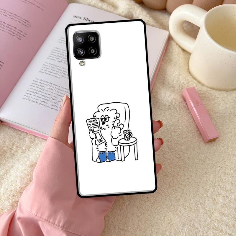 

Простые штрихи чехол для Samsung Galaxy A54 A34 A14 A13 A52S A12 A22 A32 A52 A72 A71 A51 A33 A53 чехол Samsung A51 5G