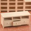 Mini TV Cabinet Smooth Surface Imagination Cultivation Lightweight Mini Doll House Cabinet for 1/12 Dollhouse