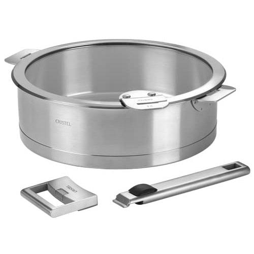 CRISTEL Grip, Silver Strate Handle for CRISTEL Knives, Made In France [Official Japanese Product]