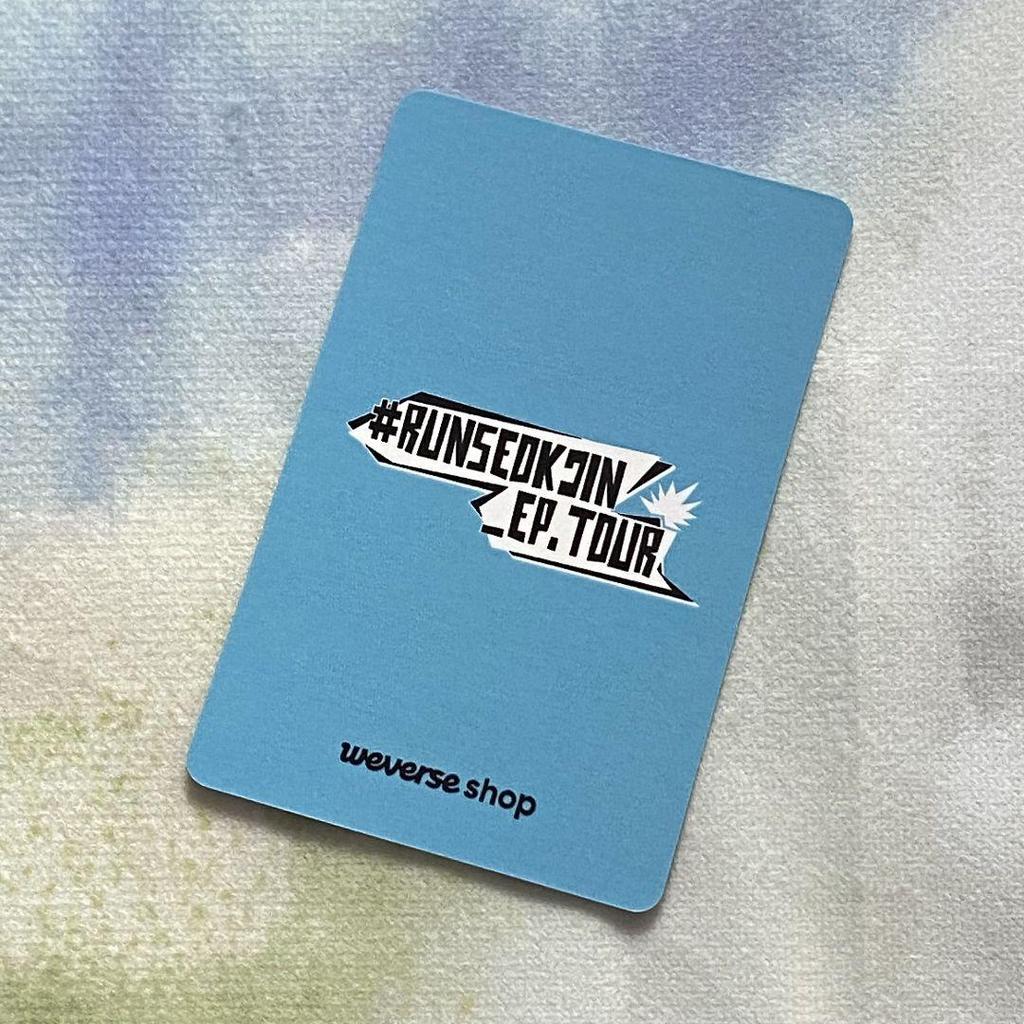 [USED] BTS Jin Venue-exclusive Korean RUNSEOKJIN_EP.TOUR Bonus Trading Card