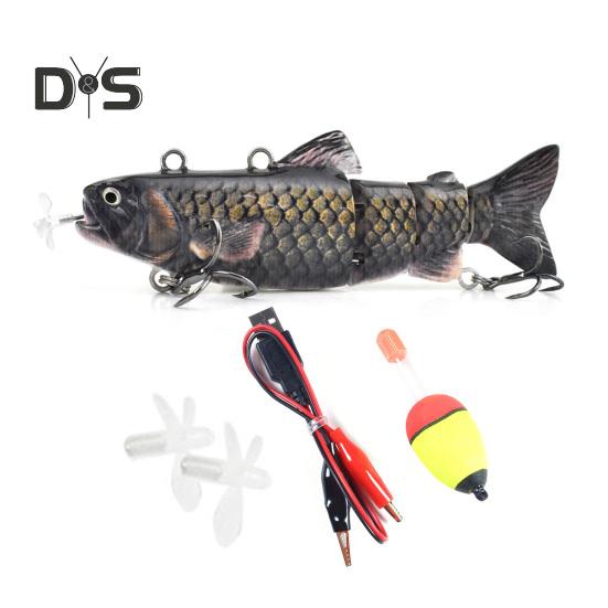 13CM/35G Elektryczny Przynęta Wędkarska Wieloprzegubowa z Haczykami Ładowana przez USB LED Świecąca Przynęta Pływająca Robotyczna Przynęta Sztuczna Akcesoria Wędkarskie