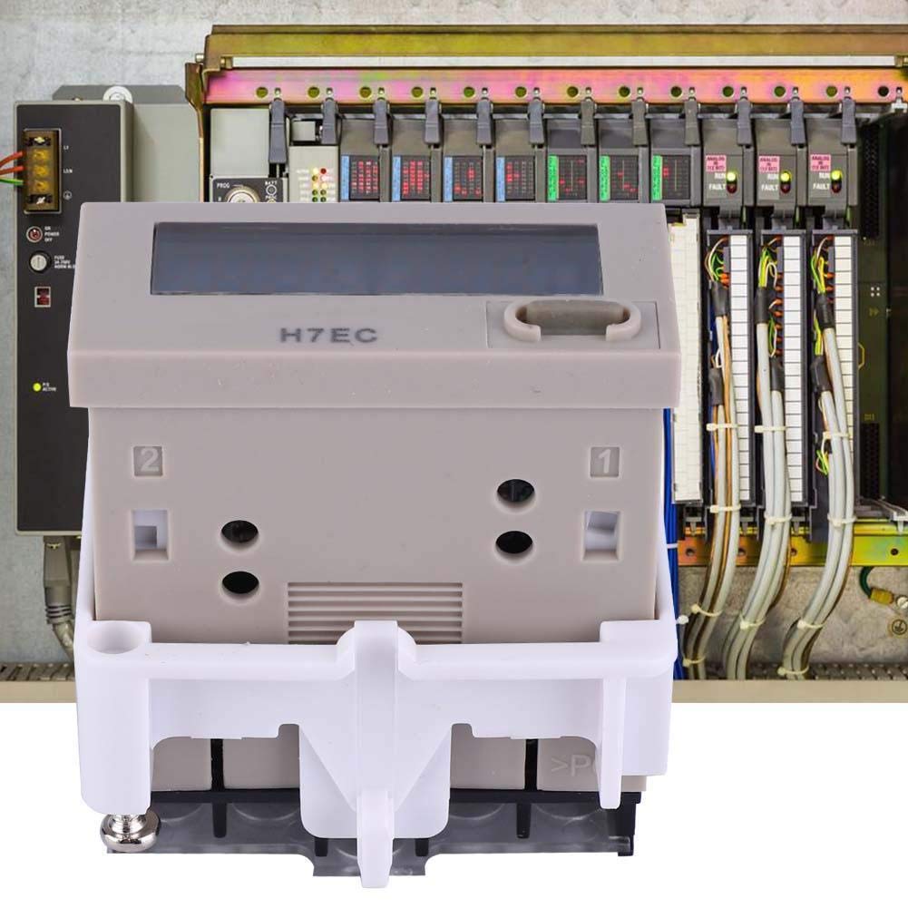 H7EC-N LED Digital Counter, Electronic Counter, No Input Voltage, 8-Digit LCD Display, 0-99999999 Count Range, with Holder, Digital Totalizer