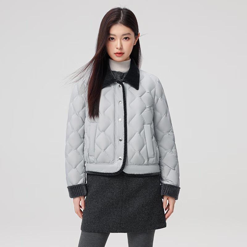 XueZhongFei Women's 2025 Short Lapel 90% Duck Down Jacket