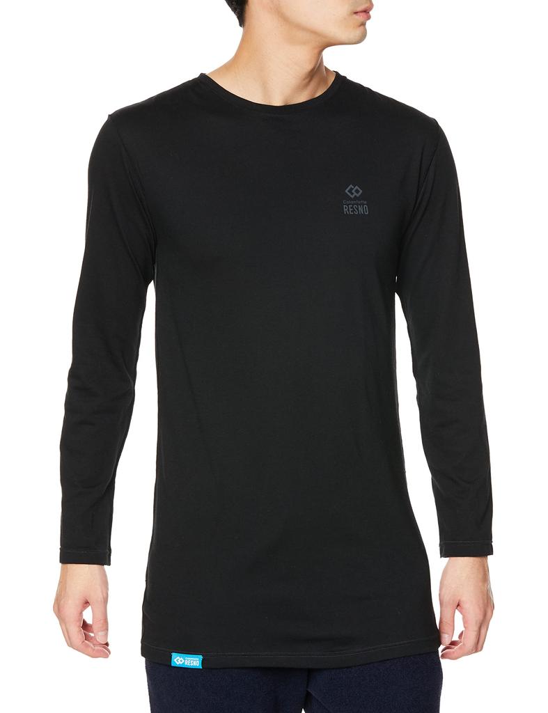Colantotte Lesno MAGNE Recovery Shirt, Long, Black, Size L (approx.) Length 750mm x Width 485mm x Hem Width 485mm x Sleeve Length 560mm