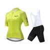 Womens Cycling Jersey Bib Shorts Set Quick-Dry Performance Wear Road Bike Riding
