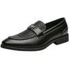 Summer popular hairstylist leather shoes British shoes black business casual shoes inner height increase