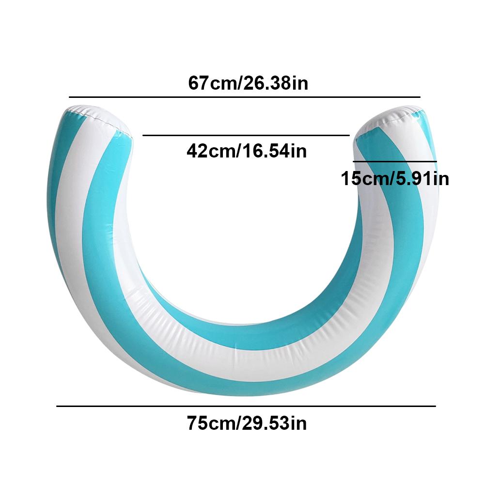 Inflatable Buoyancy Stick High Buoyancy Curved Swimming Noodle Portable Entertainment Lounger for Pool Beach