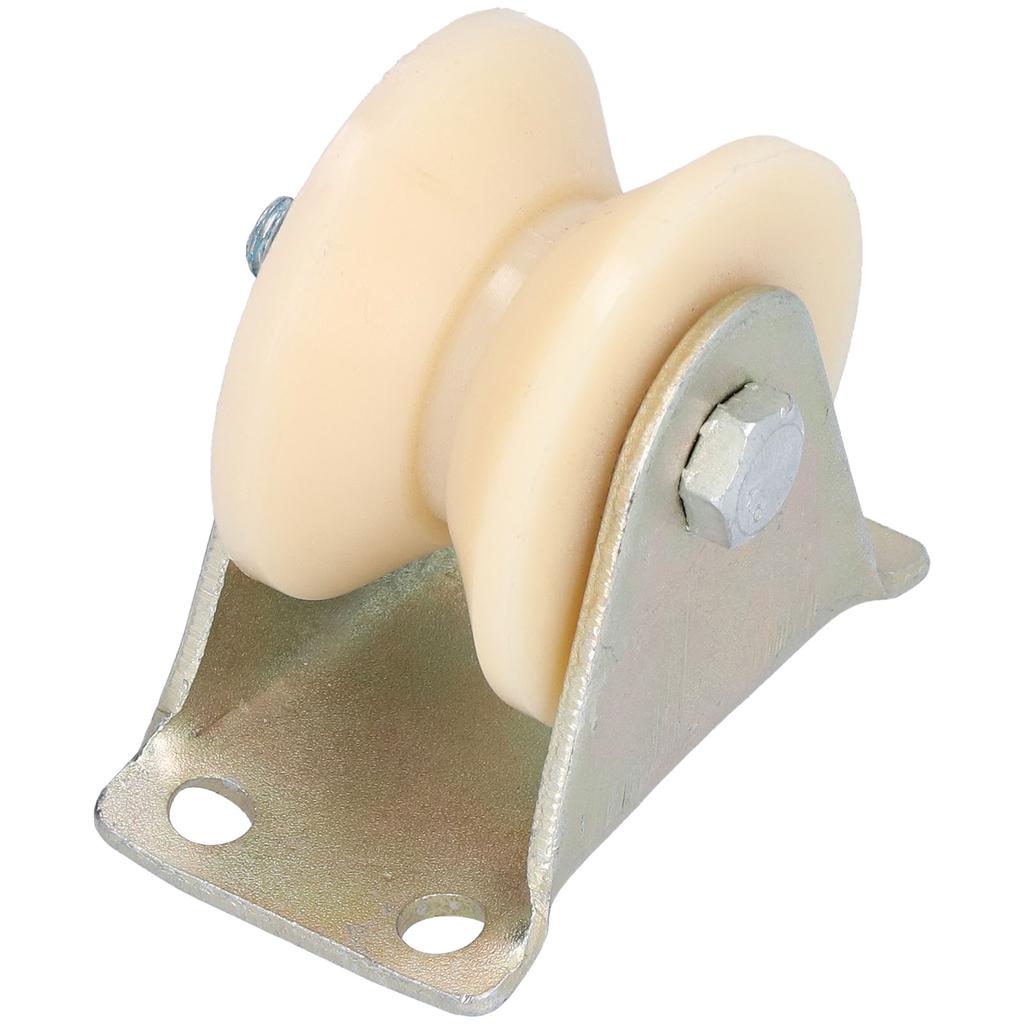 50mm VType Groove Wheel Heavy Duty Rigid Caster with 2.5mm Bracket for Lifting Equipment